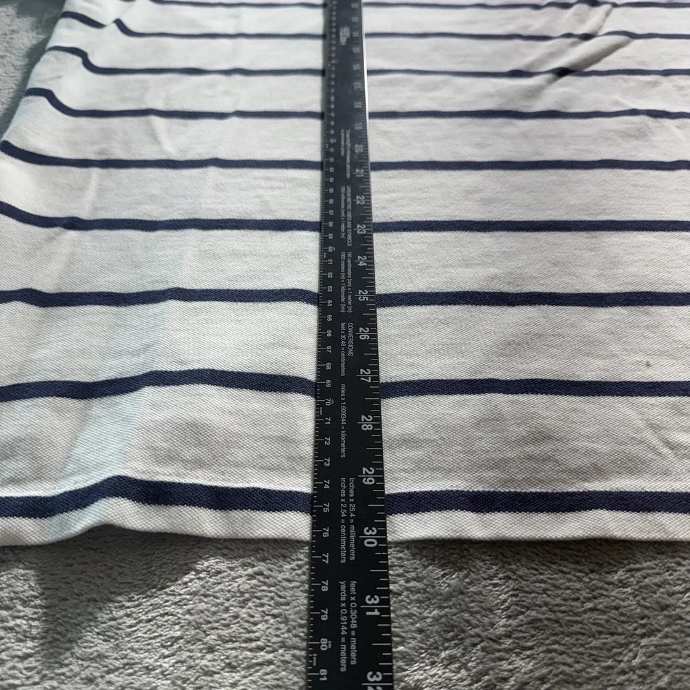 Polo Ralph Lauren Polo Shirt Mens XL White Blue Striped Preppy Casual